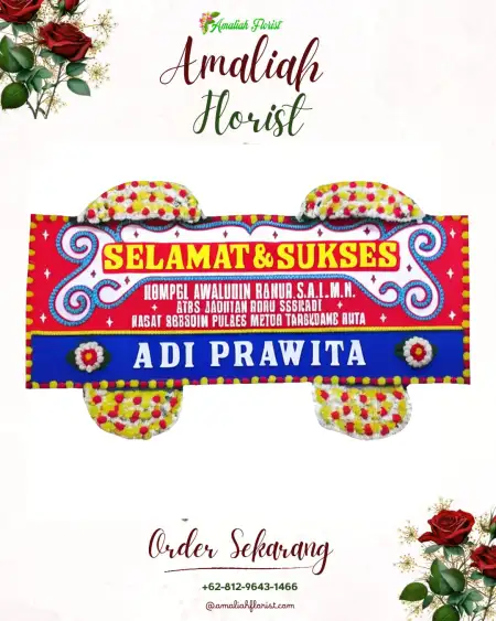 Papan Bunga Ucapan Selamat Sraturejo